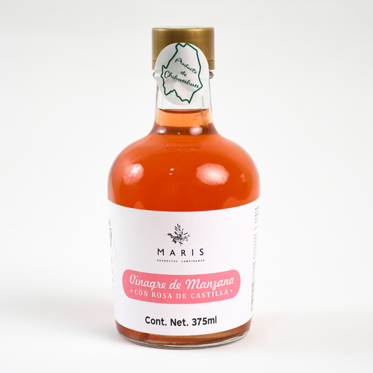 Vinagre de Manzana con Rosa de Castilla