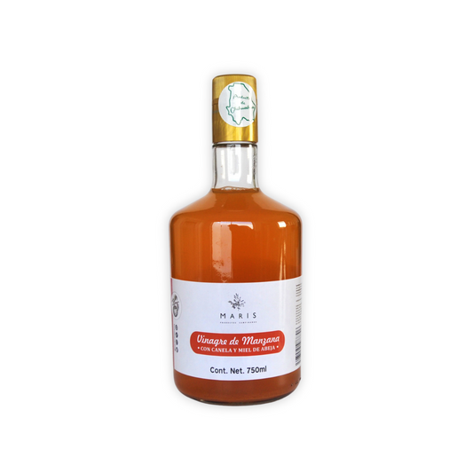 Vinagre de manzana con canela y miel de abeja de 750ml