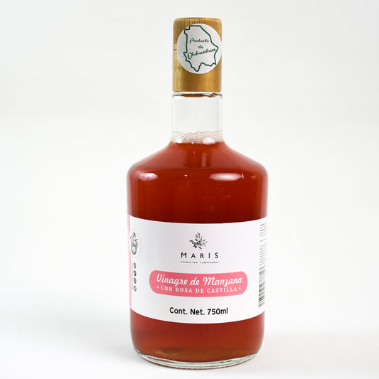 Vinagre de Manzana con Rosa de Castilla